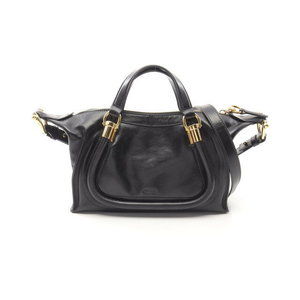 Chloe Paraty Handbag Leather Black